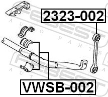 Bieleta antiruliu FEBEST 2323-002
