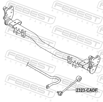Bieleta antiruliu FEBEST 2323-CADF