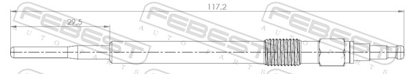 Bujie incandescenta FEBEST 23642-005