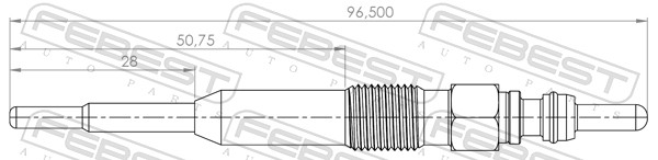 Bujie incandescenta FEBEST 23642-007