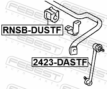 Bieleta antiruliu FEBEST 2423-DASTF