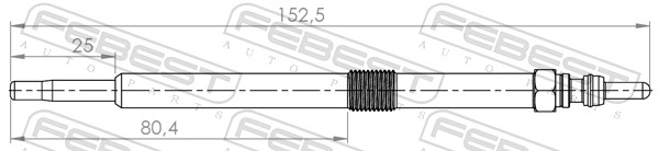 Bujie incandescenta FEBEST 24642-003