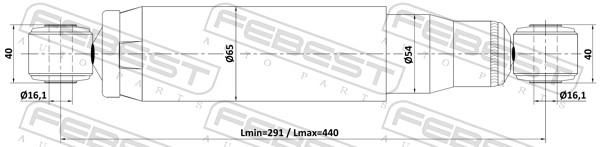 Amortizor FEBEST 25110-002R