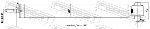 Amortizor FEBEST 25110-005R