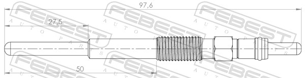 Bujie incandescenta FEBEST 25642-003