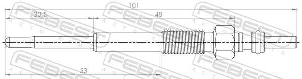 Bujie incandescenta FEBEST 25642-011