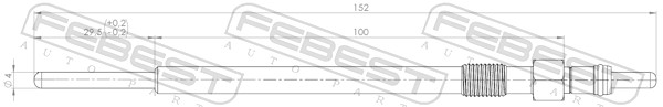Bujie incandescenta FEBEST 28642-002
