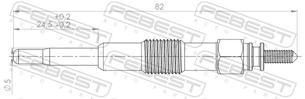 Bujie incandescenta FEBEST 28642-004