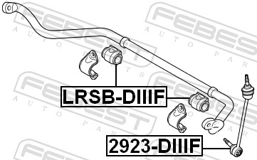 Bieleta antiruliu FEBEST 2923-DIIIF