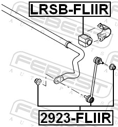 Bieleta antiruliu FEBEST 2923-FLIIR