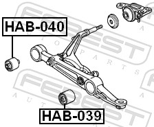 Suport trapez FEBEST HAB-040