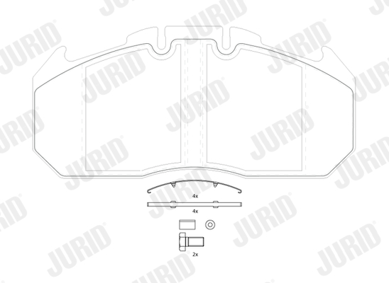 Placute frana JURID 2913109560