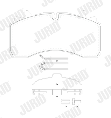Placute frana JURID 2916205390