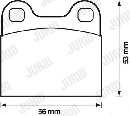 Placute frana JURID 571205J