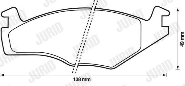 Placute frana JURID 571317J