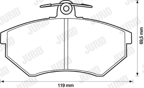 Placute frana JURID 571357J