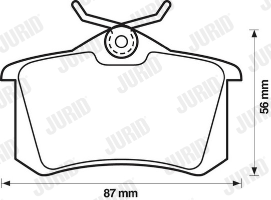 Placute frana JURID 571361J