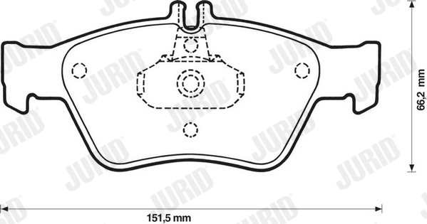 Placute frana JURID 571877J