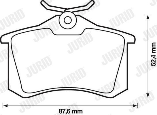 Placute frana JURID 571906D