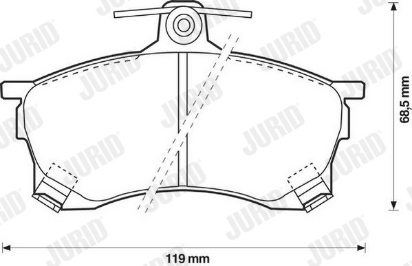 Placute frana JURID 571942J
