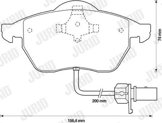 Placute frana JURID 571982J
