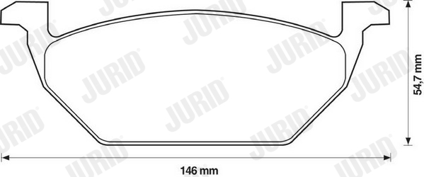Placute frana JURID 571985J