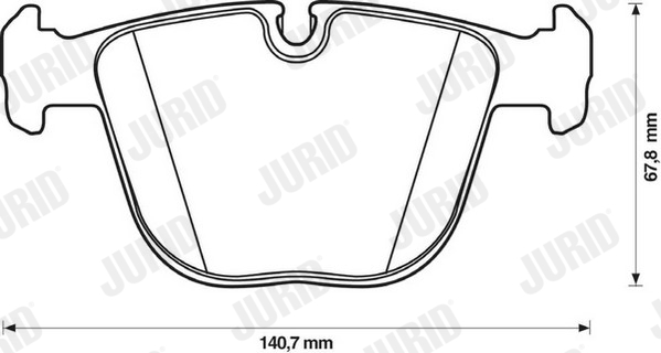 Placute frana JURID 571991JC