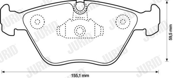 Placute frana JURID 571994J