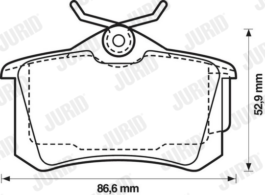 Placute frana JURID 573005JC