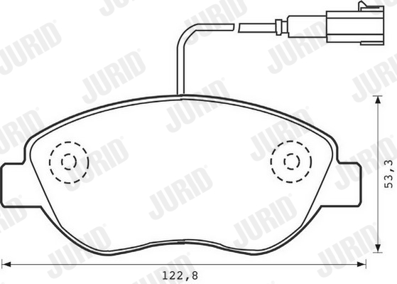 Placute frana JURID 573074D