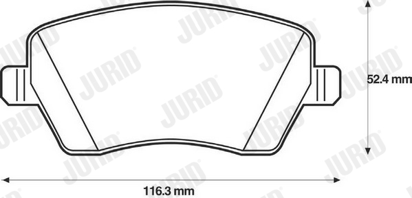 Placute frana JURID 573125J