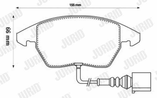 Placute frana JURID 573128J