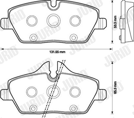 Placute frana JURID 573137JC