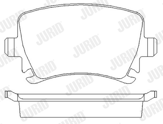 Placute frana JURID 573158JC