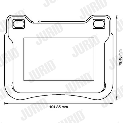 Placute frana JURID 573177JC