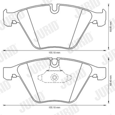 Placute frana JURID 573181JC