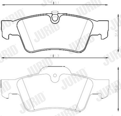 Placute frana JURID 573202JC