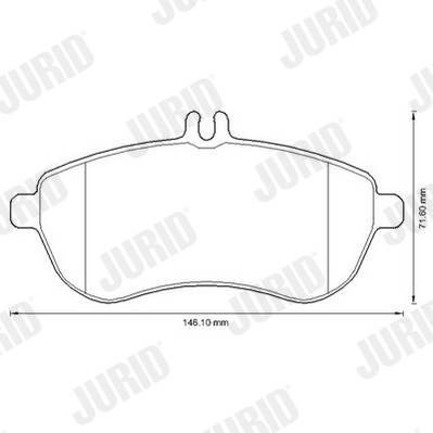 Placute frana JURID 573257JC