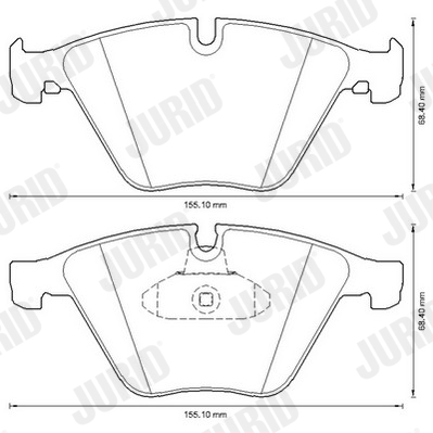 Placute frana JURID 573305JC