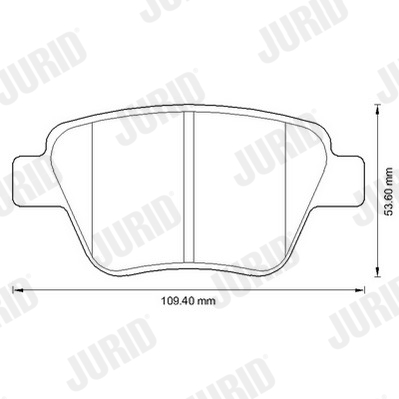 Placute frana JURID 573312JC