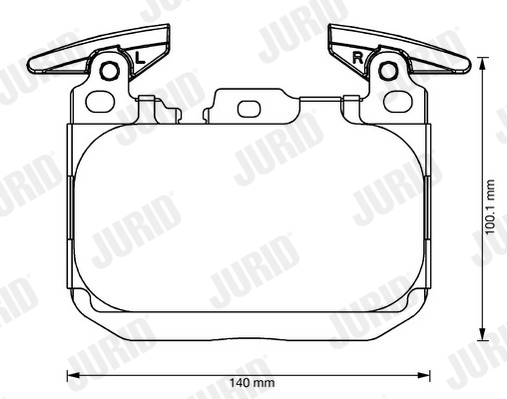 Placute frana JURID 573355JC
