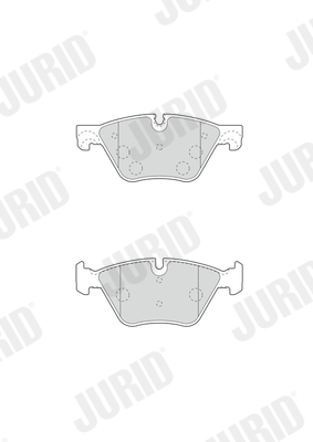 Placute frana JURID 573364JC