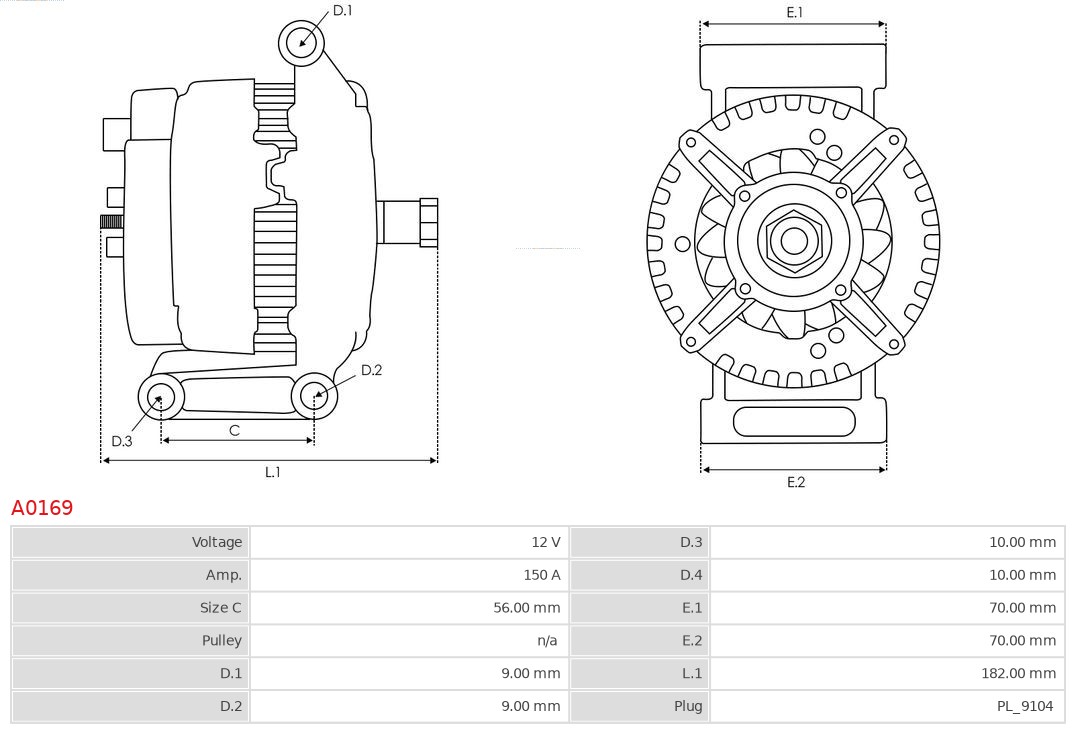 Alternator AS-PL A0169