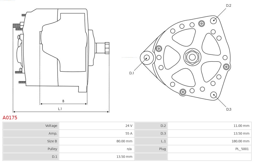 Alternator AS-PL A0175