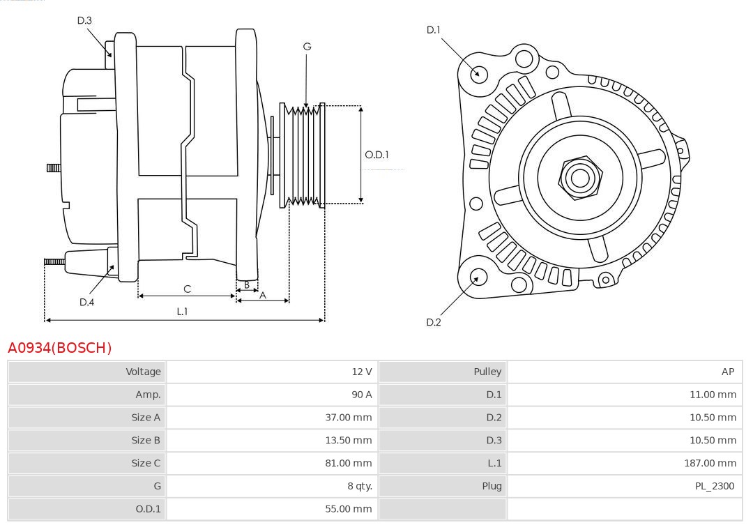 Alternator AS-PL A5059