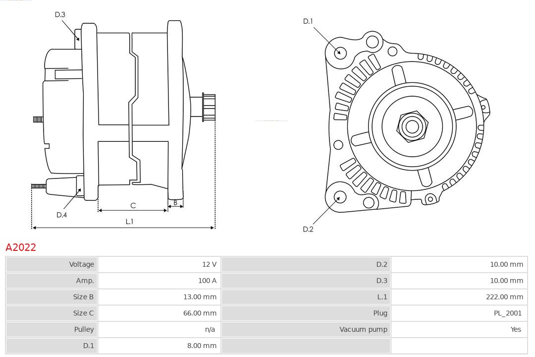 Alternator AS-PL A2022