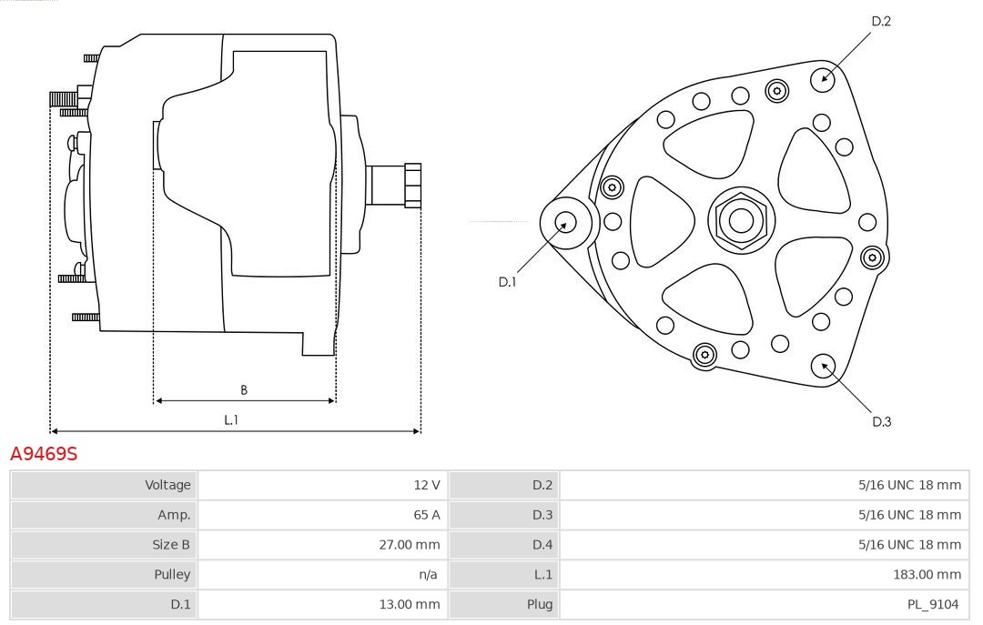 Alternator AS-PL A4014
