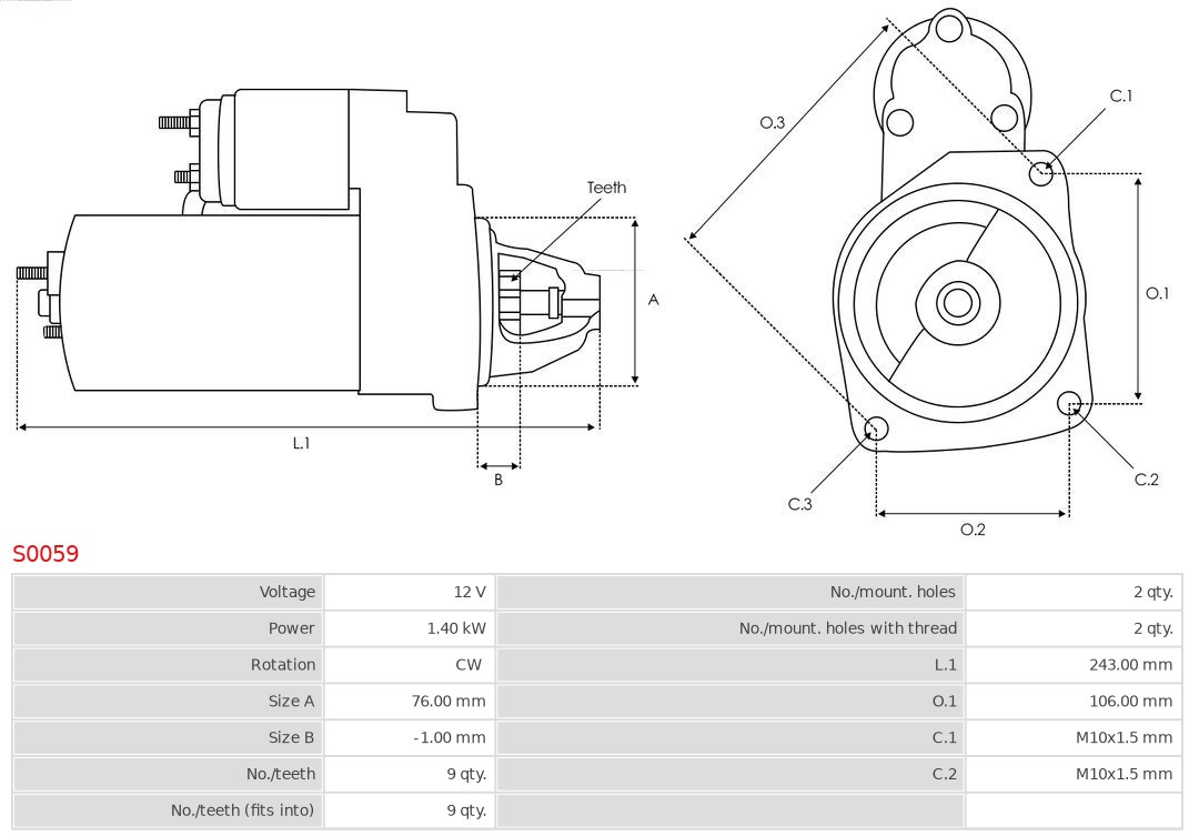 Alternator AS-PL A0951(SEG)