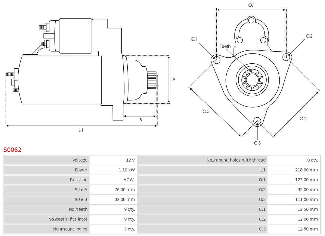 Alternator AS-PL A0650(SEG)