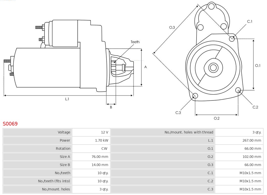 Alternator AS-PL A0962(SEG)